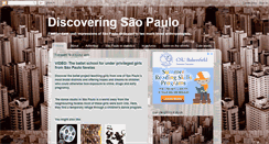 Desktop Screenshot of discoveringsaopaulo.com